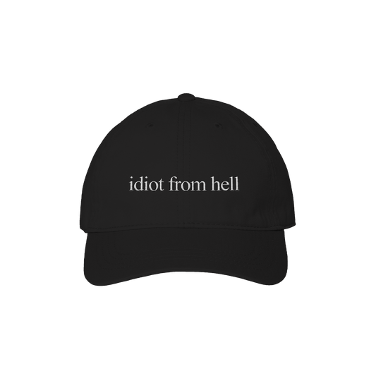Idiot Hat (Black/White text)